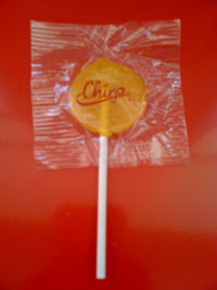 Free lollypop from the Chirp Twitter conference