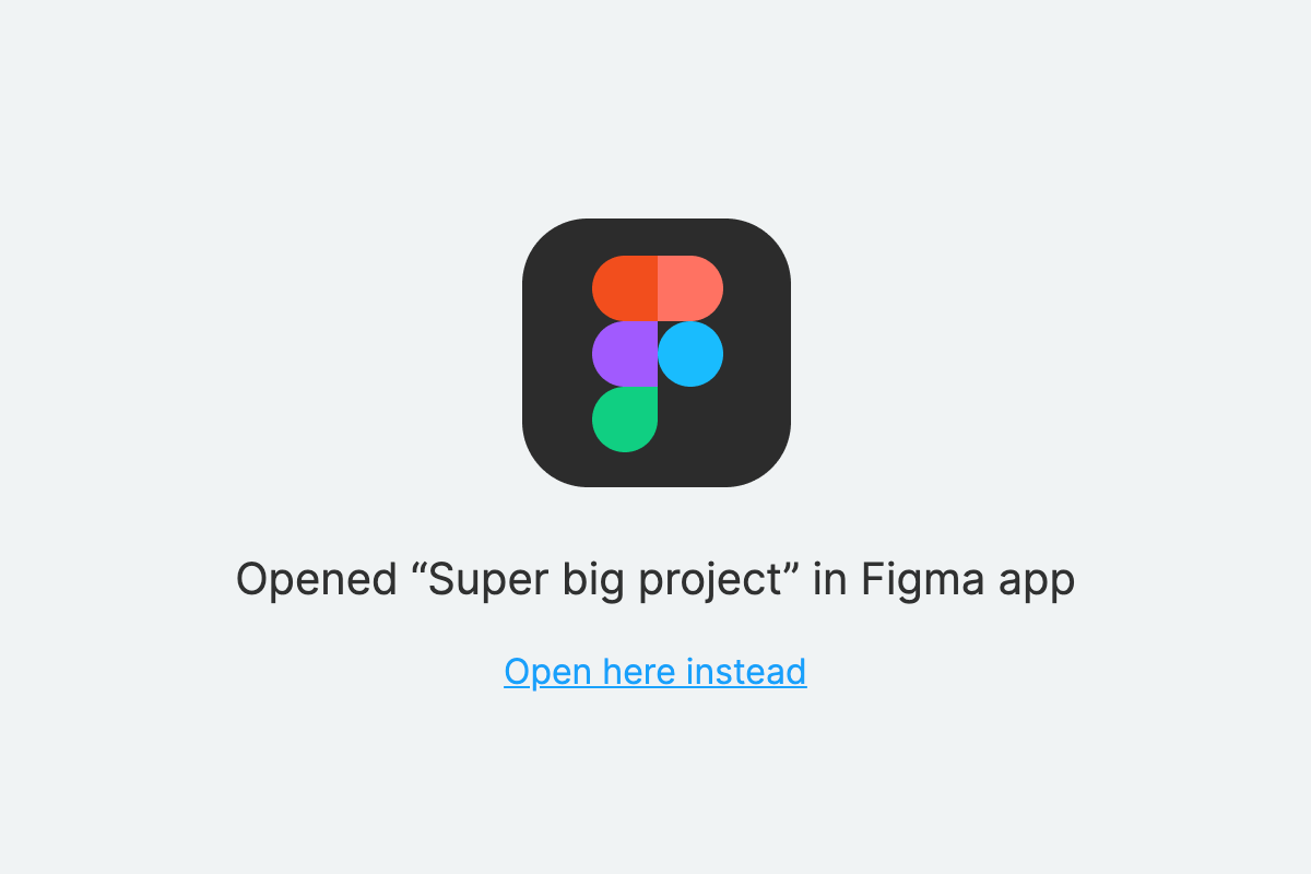 opened in figma app screen