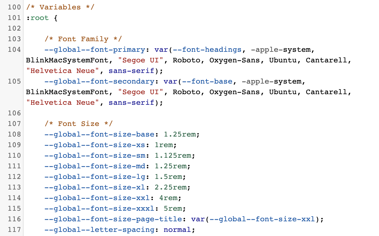 style.css variables