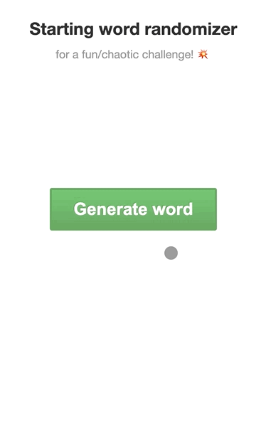 Wordle starting word randomizer